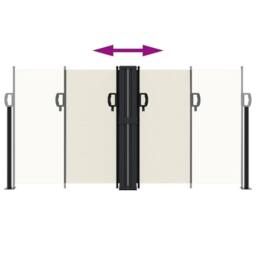 Berkfield Home Retractable Side Awning Cream 120x1200 cm - thumbnail 5