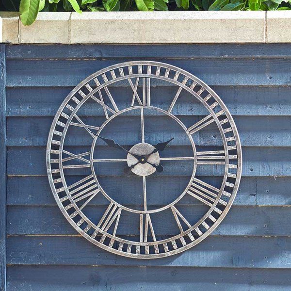 "Marco Paul 24"" Outdoor Wall Clock - Buxton in Black" - image 1