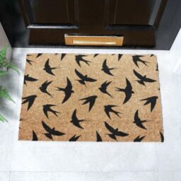 Artsy Mats Swallows Doormat (60 x 40cm) in Brown - Size: 40 cm x 60 cm - thumbnail 1