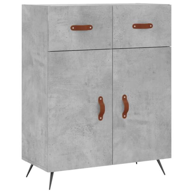 Berkfield Home Sideboard Concrete Grey 69.5x34x90 cm Engineered Wood - image 1