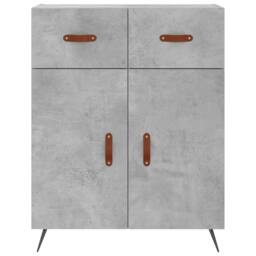 Berkfield Home Sideboard Concrete Grey 69.5x34x90 cm Engineered Wood - thumbnail 6