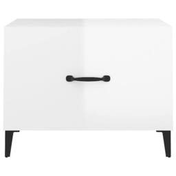 Berkfield Home Decorative Coffee Tables with Metal Legs 2 pcs High Gloss White 5 - thumbnail 7