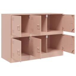 Berkfield Home Sideboard Pink 99x39x73 cm Steel - Size: 99 x 39 x 73 cm - thumbnail 7