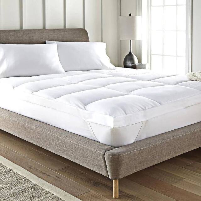 "EONLION 4"" Mattress Topper Big Double in White" - image 1