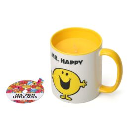 Mr. Men And Little Miss Mr Happy Lemon & Ginger Scented Reusable Mug Candle in Yellow - Size: Medium - thumbnail 3