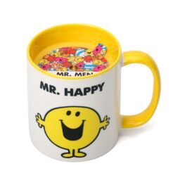 Mr. Men And Little Miss Mr Happy Lemon & Ginger Scented Reusable Mug Candle in Yellow - Size: Medium - thumbnail 2