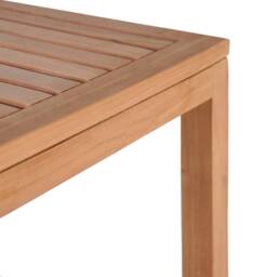 Berkfield Home 4-Tier Bathroom Storage Rack Solid Teak 42x42x165 cm in Brown - Size: 42 x 42 x 165 cm - thumbnail 3