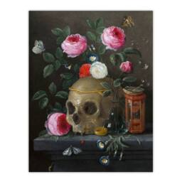 Artery8 Vanitas Still Life With Skull Jan van Kessel Framed Wall Art Print - Size: A4 - thumbnail 3