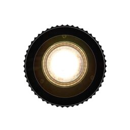 Nordlux Modern Outdoor Ceiling Light Black Aluminium GU10 Ribbed - Mains Powered, IP54 - thumbnail 2
