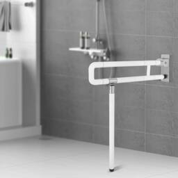 EONLION 2 PCS Safety Grab Bar Foldable Toilet Hand Rail in White - thumbnail 3