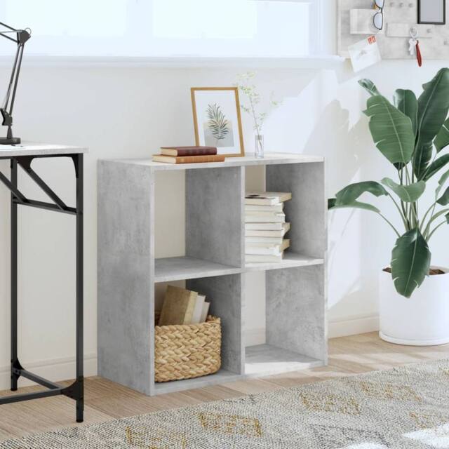 Berkfield Home Decorative Bookcase Concrete Grey 68.5x32x68.5 cm Engineered Wood - image 1