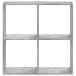 Berkfield Home Decorative Bookcase Concrete Grey 68.5x32x68.5 cm Engineered Wood - thumbnail 4