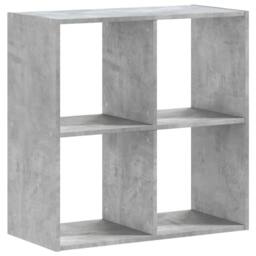 Berkfield Home Decorative Bookcase Concrete Grey 68.5x32x68.5 cm Engineered Wood - thumbnail 3