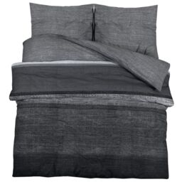 Berkfield Home Duvet Cover Set Dark Grey 260x220 cm Cotton - thumbnail 3