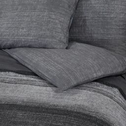 Berkfield Home Duvet Cover Set Dark Grey 260x220 cm Cotton - thumbnail 5