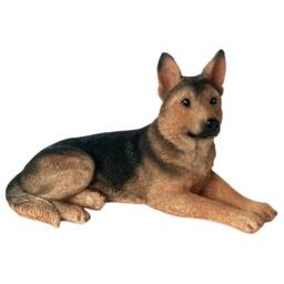 Animal Crackers Realistic Laying German Shepherd Dog Figurine, 18cm, Gift Boxed in Brown - thumbnail 2