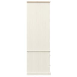 Berkfield Home Wardrobe VIGO White 90x55x176 cm Solid Wood Pine - Size: 90 x 55 x 176 cm - thumbnail 6