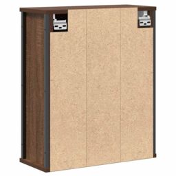 Berkfield Home Bathroom Wall Cabinet with Mirror Brown Oak 50x21x60 cm - Size: 50 x 21 x 60 cm - thumbnail 8
