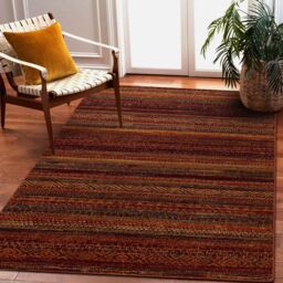 RugsX Wool Omega Rug in Red - Size: 135 cm x 200 cm - thumbnail 4