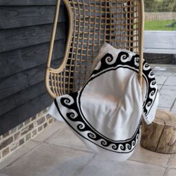 Benjamin Tate Design Decorative Egyptian Blanket in Natural - Size: 120 cm x 150 cm - thumbnail 4