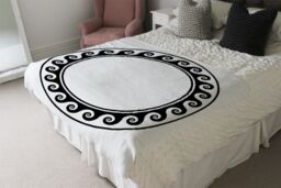 Benjamin Tate Design Decorative Egyptian Blanket in Natural - Size: 120 cm x 150 cm - thumbnail 3