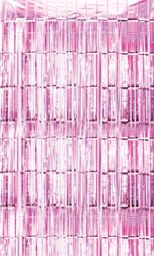Netagon Shimmer Tinsel Curtain 3M x 1M Pink - thumbnail 7