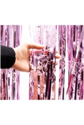 Netagon Shimmer Tinsel Curtain 3M x 1M Pink - thumbnail 5