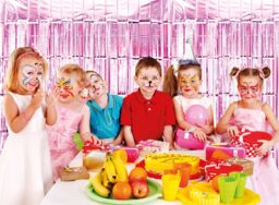 Netagon Shimmer Tinsel Curtain 3M x 1M Pink - thumbnail 4