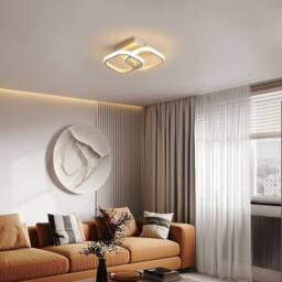 Goeco LED Ceiling Light 22 W Square 3000 K for Bedroom Living Room Kitchen in White - thumbnail 9