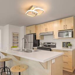 Goeco LED Ceiling Light 22 W Square 3000 K for Bedroom Living Room Kitchen in White - thumbnail 3
