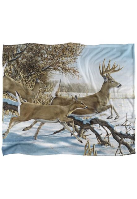 Wild Wings Breaking Cover 2 Silky Touch Super Soft Throw Blanket 152 X 127 cm in White - image 1