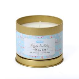 Me To You Inspired Happy Birthday Candle - Birthday Cake Scent 180G (1-Wick) in Blue - Size: Small - thumbnail 2