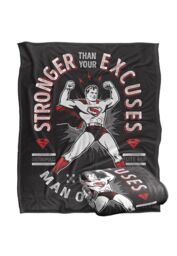 Warner Brothers Superman Officially Licensed Silky Touch Super Soft Throw Blanket 152 x 127 cm in White - thumbnail 2