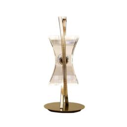 Netlighting Kromo Table Lamp 1 Light G9 Looped Frame Antique Brass in Bronze