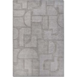 THE RUGS Villeroy & Boch 1906 Wool Rug Alexis - Soft Handwoven Geometric Design in Grey - Size: 160 cm x 230 cm
