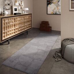 THE RUGS Villeroy & Boch 1906 Wool Rug Alexis - Soft Handwoven Geometric Design in Grey - Size: 160 cm x 230 cm - thumbnail 8