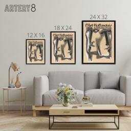 "Artery8 Contemporary Dutch Art Book Cover Leo Gestel Black Framed Canvas Art in Beige - Size: W18"" x H24""" - thumbnail 4