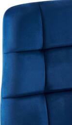 KOSY KOALA Modern Round Dining Table Set With 4 Blue Velvet Chairs - thumbnail 6