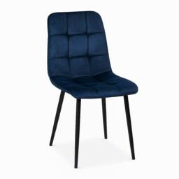 KOSY KOALA Modern Round Dining Table Set With 4 Blue Velvet Chairs - thumbnail 7