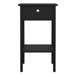 Furniture To Go Madrid Bedside Table with 1 Drawer in Black - thumbnail 2