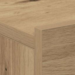 Berkfield Home Floating Nightstand Artisan Oak 40x32x15 cm Engineered Wood in Brown - Size: 40 x 32 x 15 cm - thumbnail 9