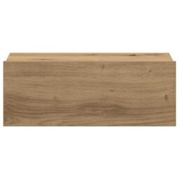Berkfield Home Floating Nightstand Artisan Oak 40x32x15 cm Engineered Wood in Brown - Size: 40 x 32 x 15 cm - thumbnail 6