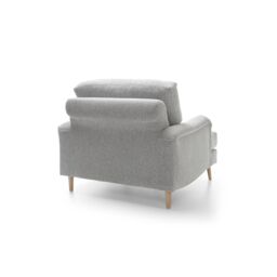 Abakus Direct Harper Armchair - Durable & Easy Clean Upholstery in Light Grey - thumbnail 9