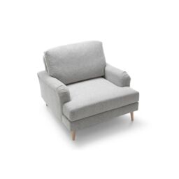 Abakus Direct Harper Armchair - Durable & Easy Clean Upholstery in Light Grey - thumbnail 7
