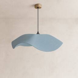 CGC Lighting Flora 64cm Baby Blue Floppy Fabric Lampshade