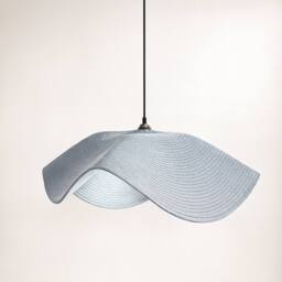 CGC Lighting Flora 64cm Baby Blue Floppy Fabric Lampshade - thumbnail 5