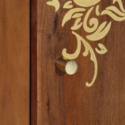 Berkfield Home Sideboard 40x33x75 cm Solid Wood Mango in Brown - Size: 40 x 33 x 75 cm - thumbnail 7