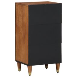Berkfield Home Sideboard 40x33x75 cm Solid Wood Mango in Brown - Size: 40 x 33 x 75 cm - thumbnail 5