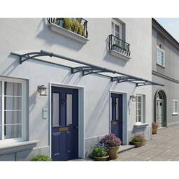 Palram Patio Cover Aquila Door Awning Canopy 4500 Clear - L453.5 cm - Grey - thumbnail 3