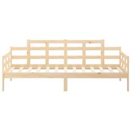 Berkfield Home Day Bed Solid Wood Pine 90x190 cm in Light Tan - thumbnail 5